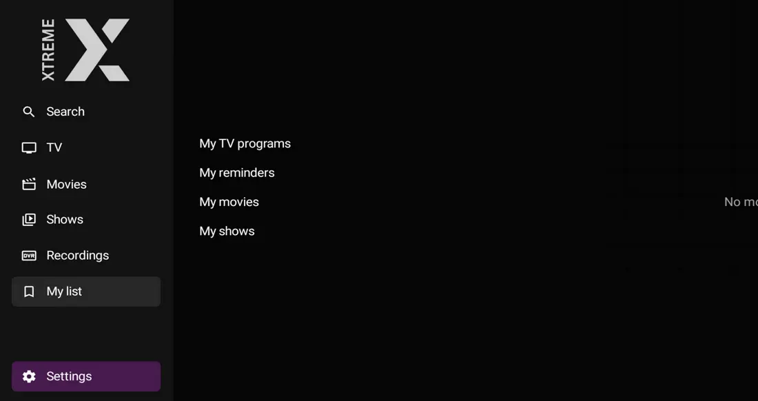 xtremehd iptv uk app interface 3